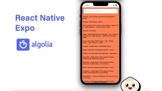 React Native Inapp search with Algolia [upl. by Grider121]