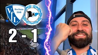 DAS RUHRSTADION BRENNT  STADIONVLOG  Bochum vs Bielefeld [upl. by Esyli]