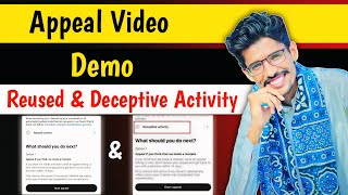 Deceptive Activity Appeal Video Demo  Monetization Rejected Due To Reused Content [upl. by Aztiraj]