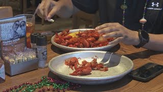 Local restaurant blames crawfish pandemic for high prices [upl. by Ordnaxela]