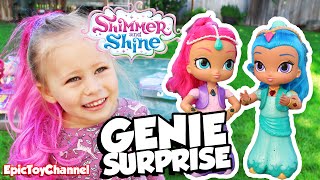 SHIMMER AND SHINE Surprise Toys Wish Granted Talking Shimmer Shine Genie Hair by Epic Toy Channel [upl. by Dag866]