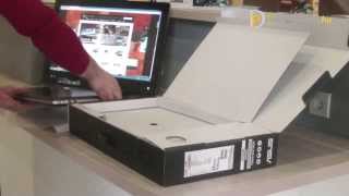 ASUS N750 laptop unboxing  kicsomagolás [upl. by Jedthus318]