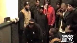 Naughty By Nature Notorious BIG amp Onyx in the studio [upl. by Ellevehs]