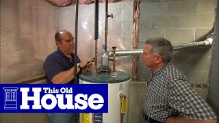 How to Replace a Corroded WaterHeater Fitting  This Old House [upl. by Adnek]