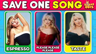 SAVE ONE SONG 🎵 Most Popular Singers and Songs Ever 👑 Music Quiz 3 [upl. by Aker]