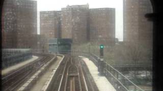 BMT Brighton Line Train approaching Brighton Beach Station and Ocean Parkway [upl. by Elbring]