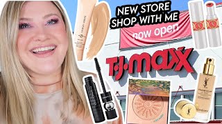 SHOP A JUST OPENED TJ MAXX STORE WITH ME Luxury Makeup Clothing Finds Hygiene amp Handbags [upl. by Boorer284]