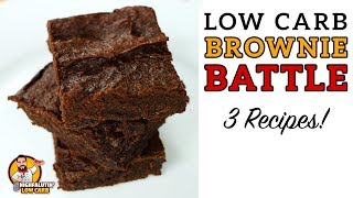 Low Carb BROWNIE BATTLE  The BEST Keto Brownies Recipe  Lowcarb Chocolate Brownies [upl. by Boggs923]