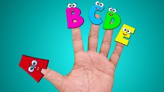 Finger Family  Alphabets Finger Family Nursery Rhyme [upl. by Anneirb]