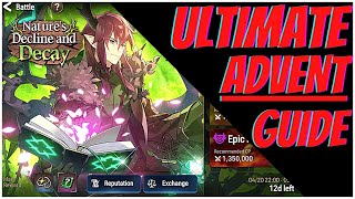 ULTIMATE ADVENT GUIDE Auto HellEpic Hell Natures Decline and Decay Epic Seven 2022 [upl. by Okire427]