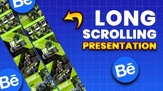 How to Design Long Scrolling GYM Project  Behance Portfolio [upl. by Rhody]