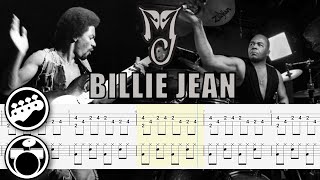 Michael Jackson  Billie Jean Isolated Bass Tabs amp Drum Tabs By ChamisBass [upl. by Ynavoj]