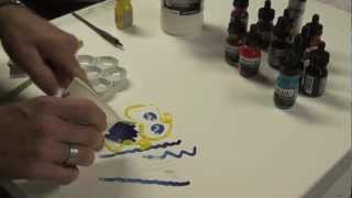 Using Liquitex Acrylic ink [upl. by Munniks]