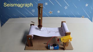 How To Make Seismograph  Seismograph Working Model  School Project [upl. by Lemrahc]