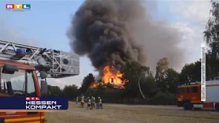 Gebäudebrand Baunatal Gunterhausen RTL Hessen [upl. by Aniles]