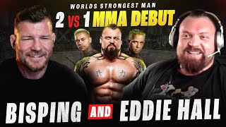 BISPING interviews EDDIE HALL 2 vs 1 MMA DEBUT  WORLDS STRONGEST MAN vs Neffati Brothers [upl. by Swan]