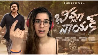 Bheemla Nayak Title Song REACTION  Pawan Kalyan  Rana Daggubati  Saagar K Chandra  Thaman S [upl. by Reilamag343]