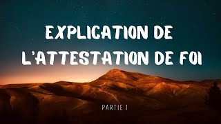 01 Explication de lattestation de foi de limam AnNaboulsi AlHanafi [upl. by Cullan869]