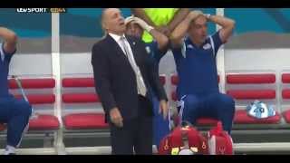 ★★★The Argentina Coach Alejandro Sabella  Funny Reaction After Higuain Miss Chance★★★ [upl. by Nahsaj786]