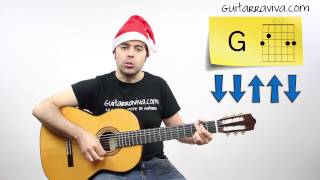 Aprende Burrito Sabanero en guitarra fácil tutorial villancicos tutorial acordes [upl. by Halsey]