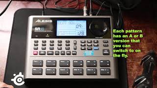 Alesis SR18 Drum Machine demo [upl. by Silber]