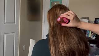 ASMR  Braid Scratching with Long Nails  Doing  Undoing Hairstyles Hair Brushing Parting [upl. by Leod]