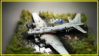 Diorama building DIY Salvaging B17 Swamp Ghost [upl. by Halsted926]