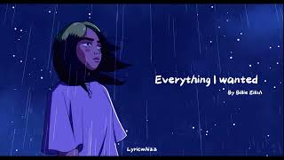 Billie Eilish  everything i wanted Lyrics [upl. by Lohner]