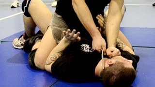 KRAV MAGA TRAINING • Knife to throat Disarm on the ground [upl. by Nnairam]