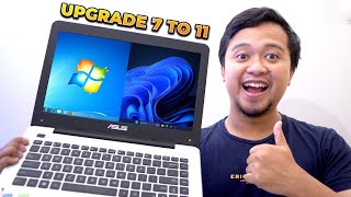 Aku Upgrade Windows 7 ke Windows 11 Di Laptop Yang Tidak Support Begini Caranya [upl. by Nawiat]