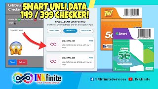 SMART UNLI DATA 149399 CHECKER Easiest Way to Check Smart Unli Data Promo  INKfinite [upl. by Carbone]