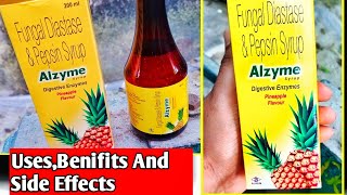 Alzyme Pineapple Flavour Syrup  Fungal Diastase And Pepsin Syrup UsesBenifits And Side Effects [upl. by Libbna]