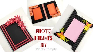 3 Easy Photo Frame Ideas  Unique Handmade Photo Frames  Quick Photo Frame Making At Home  DIY [upl. by Aihsenat]