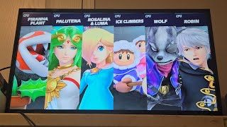 Piranha Plant vs Palutena vs Rosalina vs Ice Climbers vs Wolf vs Robin [upl. by Ynobe]