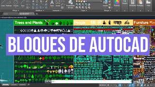 PACK DE BLOQUES PARA AUTOCAD ACTUALIZADO [upl. by Elleynod]