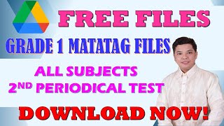 FREE 2ND PERIODICAL TEST ALL SUBJECTS FOR GRADE 1 LEVEL MATATAG CURRICULUM BASED II JUN GULAGULA [upl. by Sadira817]