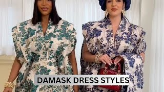 LATEST DAMASK BROCADE AFRICAN DRESS STYLES FOR BEAUTIFUL LADIES [upl. by Julee]