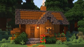 The PERFECT Starter House in Minecraft Tutorial [upl. by Elleirbag522]