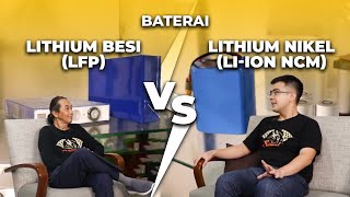 EVTALKBaterai Lithium Besi LFP VS Lithium Nikel NMC untuk electric vehicle mending yang mana [upl. by Iahc]