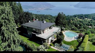 Contemporary wonderful villa for sale in Alpino di Stresa Lake Maggiore quotLa Quietequot [upl. by Nairod]