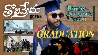 Brunel university graduation ceremony ఫినిష్ చేసుకొని tholiprema style లో after party l uk telugu [upl. by Llerred]