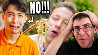 Pro Chef Reacts Uncle Roger Destroys JAMIE OLIVER’S WORST RECIPE YET [upl. by Niwrek]