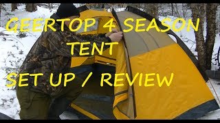 Geertop 4 Season Tent Set Up and Review [upl. by Melli304]