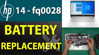 How to Replace the Battery of an HP 14 Fq0028 Laptop  Step by Step🔋💻 [upl. by Fenner]