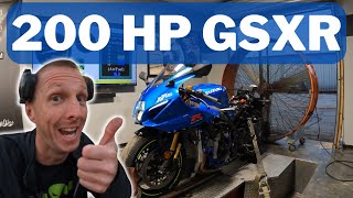 Stock Motor 2022 GSXR 1000 Hits 200HP What Mods Did It Take [upl. by Aihsile]