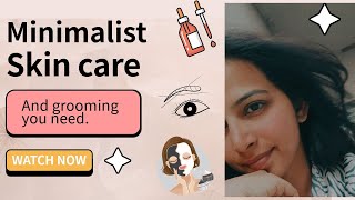 Minimal Skincare and grooming  very easy random easy skincare beauty routine skincare [upl. by Yentrok142]