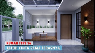 RUMAH TYPE 36 YANG KEREN ABIS TERASNYA KEKINIAN BANGET [upl. by Fellner148]