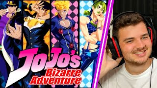 Reacting to JoJos Bizarre Adventure Themes 18 for the FIRST TIME [upl. by Leirua51]