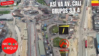 Así va Construcción de TransMilenio Avenida Cali entre Av Villavicencio y Av Américas en Bogotá 🇨🇴 [upl. by Aehsan]