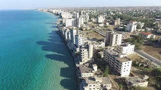 VaroshaGhost town Famagusta by drone Phantom 3 [upl. by Enautna]